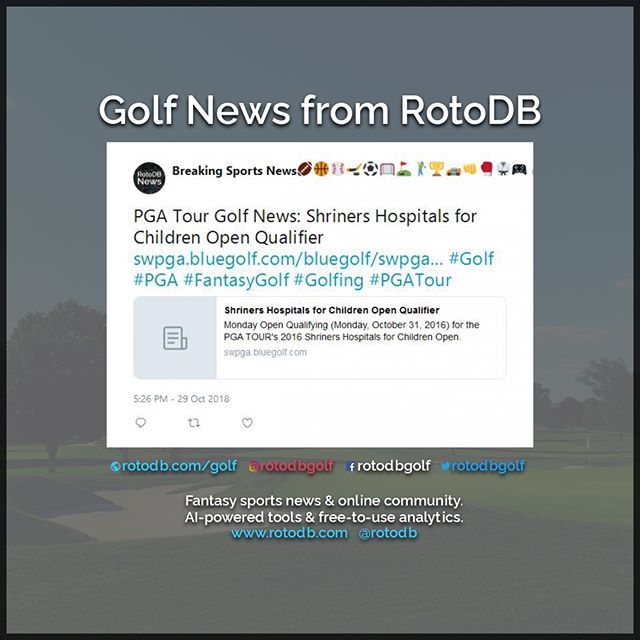 rotodbgolf's tweet photo. https://t.co/MR6bnczchv Sports News via @rotodbnews #Sports #Fantasy #FantasySports #Golf #PGA #FantasyGolf #Golfing #PGATour https://t.co/5frIrw9ZH8