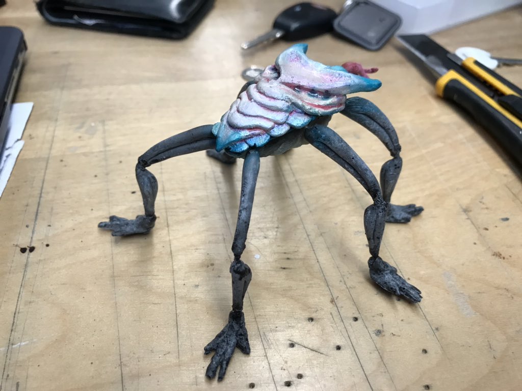MonkeyLairLabs's tweet image. The Bugs.  Most of what you saw on screen were CGI.  But we had ‘real bugs’ for the actors to interact with. They were built by our fantastic prosthetics people.  The finished product.  @CBCMurdoch #mmxii. #buglife. @lachmeup