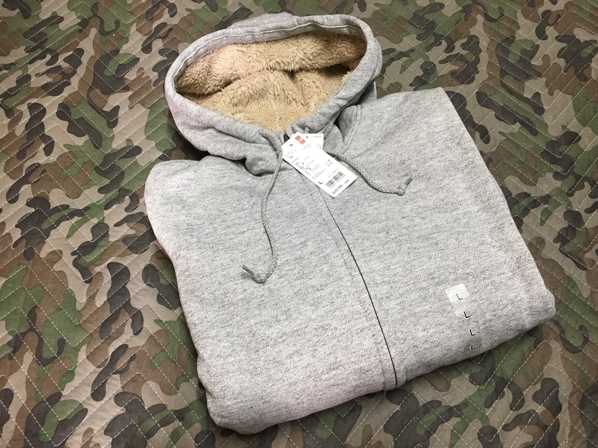 カーゴ Uniqlo ボアスウェット フルジップパーカ 長袖 です 昨年のモデルより裏ボアのモフモフ感が増して暖かくて気持ち良いです Uniqlo ボアスウェット フルジップパーカ 長袖 03 Gray 商品番号