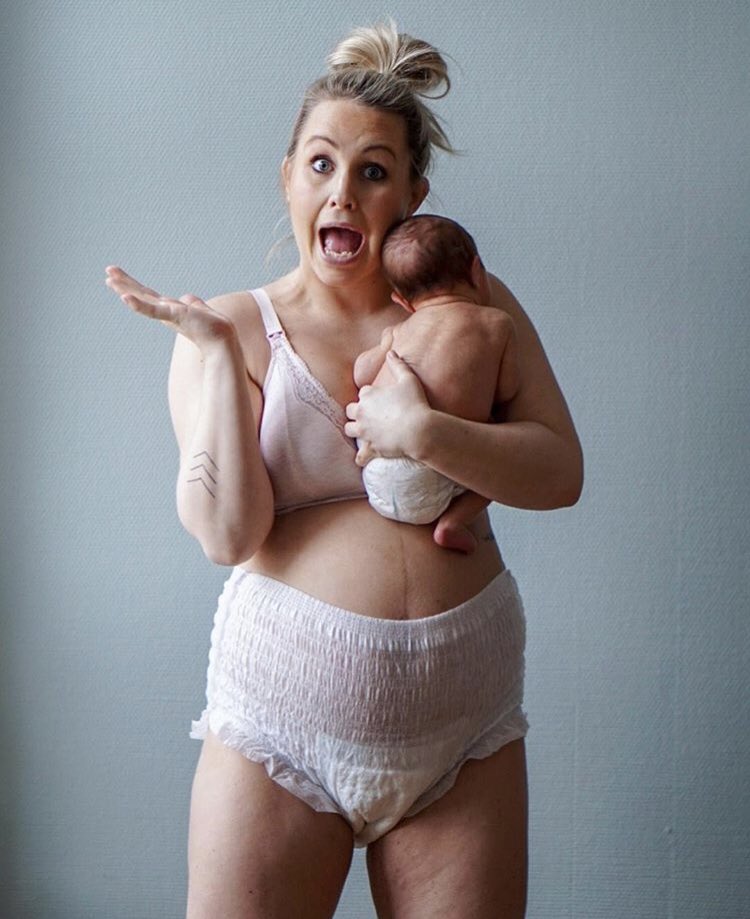 babybayUSA on X: #Postpartum Sometimes the best way to deal with those  unglamorous WTF is going on with my body moments is laughter. Mesh underwear  are a godsend after birth! I referred