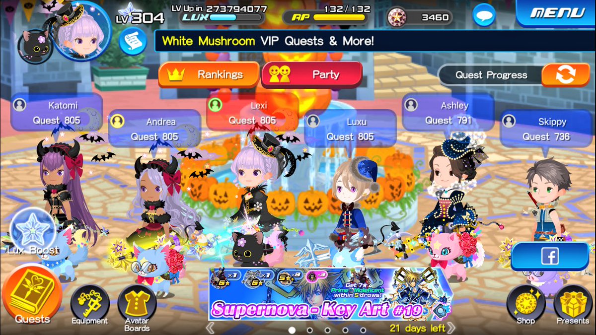 ArtbylexiLA's tweet image. Party: Keyblade Masters Union: Vulpes #khux #SpookyContest @kh_ux_na