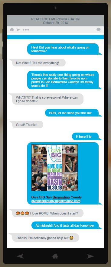 Did you hear about the BIG thing happening tomorrow? Find out more! #29palms #givebig #givebigbegreat #givebigsbcounty #donate #support #nonprofit <a href="/givebigsbcounty/">Give Big SB County</a>