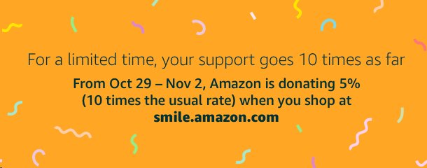 NebraskaFBLA's tweet photo. Through Nov 2, AmazonSmile is donating 5% (ten times the usual amount) to the Nebraska FBLA Foundation Trust when you shop at https://t.co/1nfYWEyVuE. Help Nebraska FBLA when you shop! #AmazonSmile #StartWithaSmile https://t.co/6VDA1Mbs4g