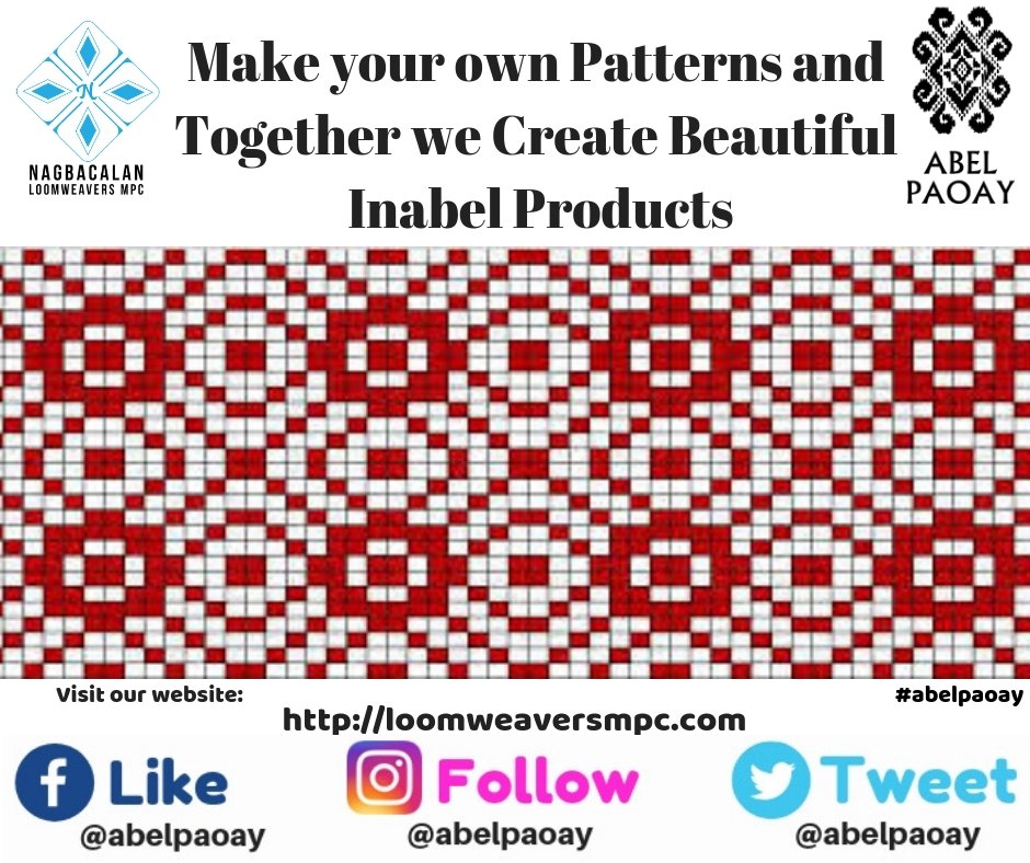 abelpaoay's tweet photo. Customize your own patterns/designs and let's weave a beautiful Inabel together.
Create your own. Be unique.
For more information pls visit our website: https://t.co/8muE1mPtTQ
#abelpaoay
#nlmpc1992 https://t.co/lgZ4vEtwf4