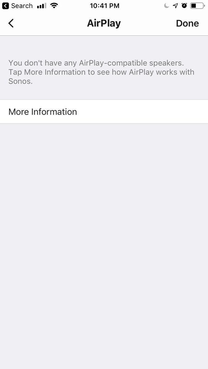 sonos turn off airplay