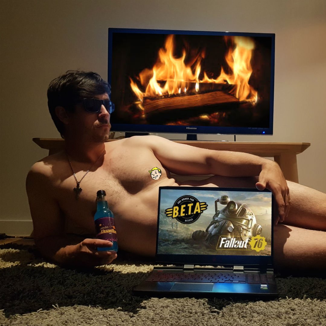 I'll stay up all night long, you're worth the wait baby...
My body is ready.

Follow, like and retweet to win 1 of 3 <a href="/Fallout/">Fallout</a> 76 PC beta codes. Winners will be drawn and announced later tonight. #Fallout76BETA #Fallout76 #fallout