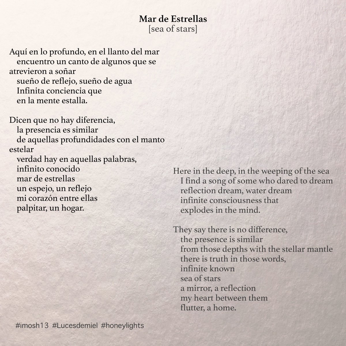 Imosh13's tweet photo. 28 “Mar de estrellas” [sea of stars]

They say there is no difference, the presence is similar, from those depths with the stellar mantle. 

Dicen que no hay diferencia, la presencia es similar de aquellas profundidades y el manto estelar. 

#Imosh13 #Iucesdemiel #inktober2018 https://t.co/QvcOQF93cF