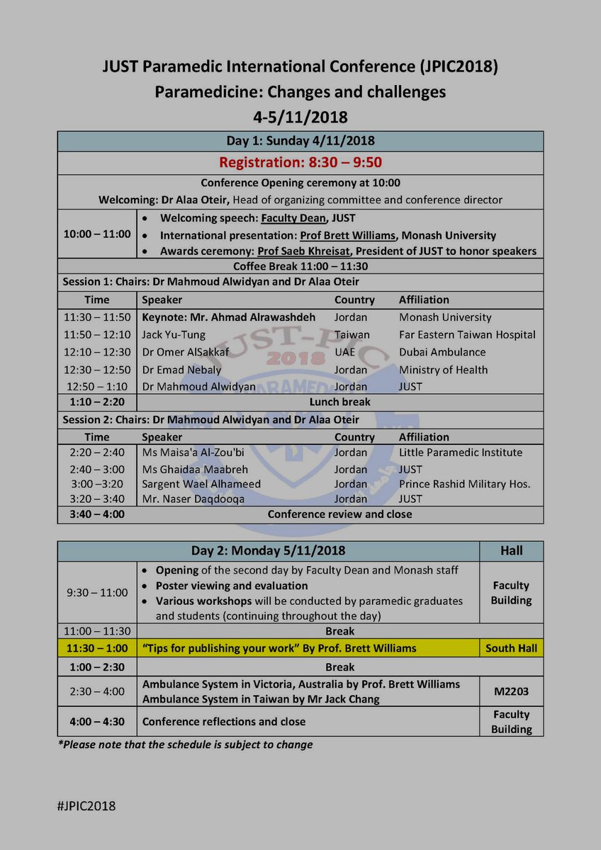 monash_para's tweet photo. The loop is almost complete; @MonashUni PhD student @Ahamd_Rwashdeh keynote speaker presenting his outstanding PhD research @Alaa_Oteir @Monash_FMNHS @JUSTParamedic @justedu_jo @zainabmalqudah #paramedic #ems #research https://t.co/SSz8mNGinL
