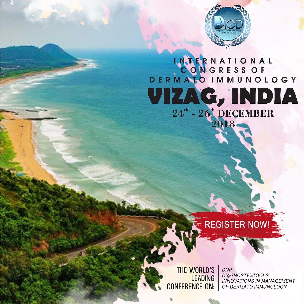 SAARCAAD's tweet photo. Join the pillars of a future that the world requires the most at the DiCD International Congress on Dermato Immunology at Vizag from 24th to 26th December.Register yourself at https://t.co/Uu0xdFqeeF
#SAARCAAD #DiCD #COREDERMATOLOGY #AESTHETIC #DERMATOLOGY #VIZAG #BEAUTY #NATURE https://t.co/ATiQKAve0K