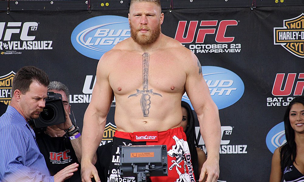 Check out the knife modeled after Brock Lesnar's tattoo