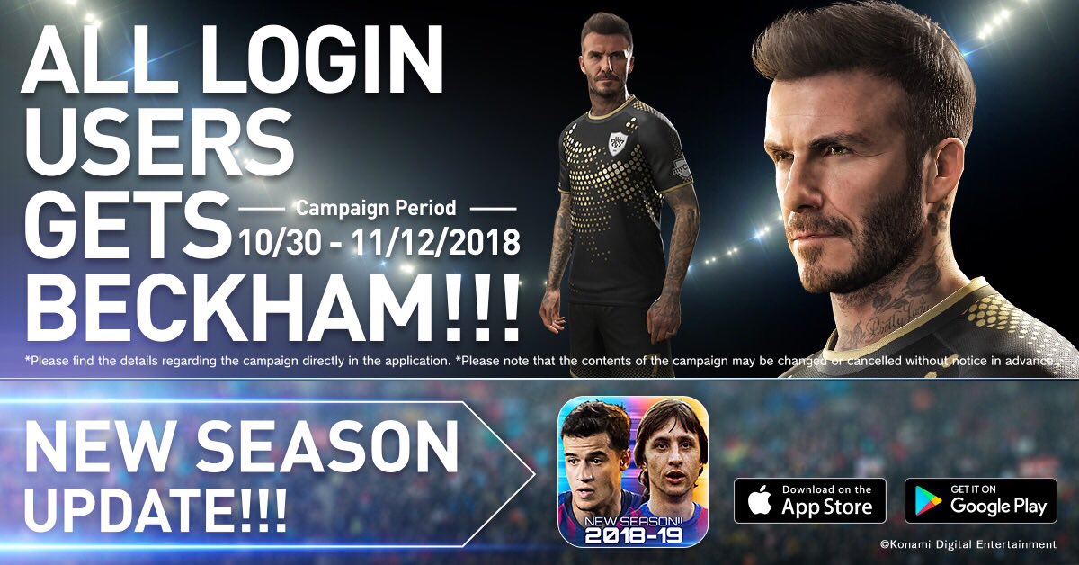simpz1989's tweet photo. A special campaign giving away David Beckham to all managers who log in is underway! https://t.co/St47SNJhRy