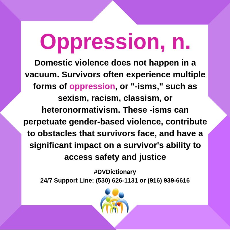 CodyatTheCenter's tweet image. Survivors often face multiple forms of #oppression. Each impacts safety &amp;amp; #freedom. It is not ok for anyone to be #putdown because of their story, culture, likes, dislikes, beliefs and more. We all are #unique and we ALL deserve #respect and #healthyrelationships. #DVAM2018