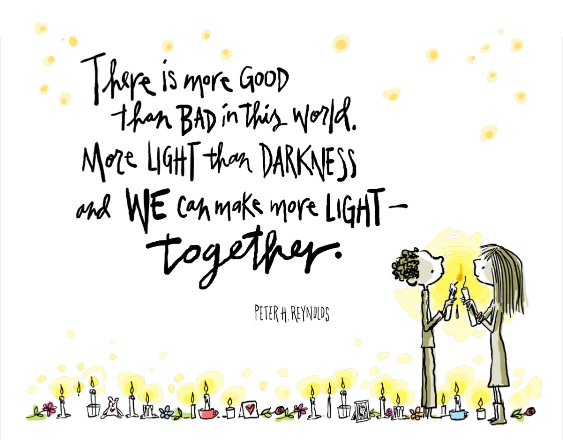 I’m running out of words to respond to all of the tragedies. Thanks @peterhreynolds for helping me out. #wearebettertogether #inclusionhasneverbeensoimportant