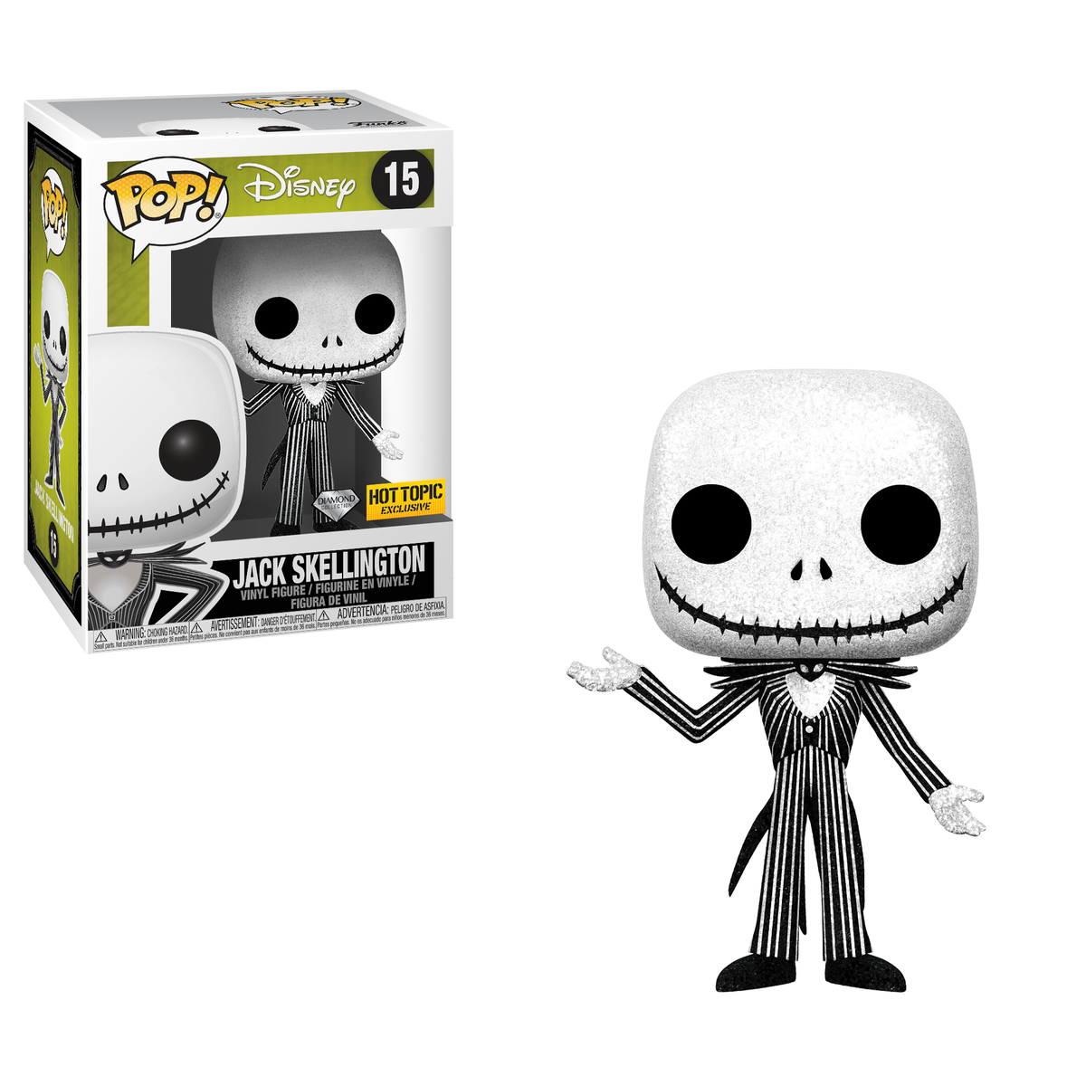 RT & follow @OriginalFunko for the chance to win a @HotTopic exclusive Diamond Collection Jack Skellington Pop!