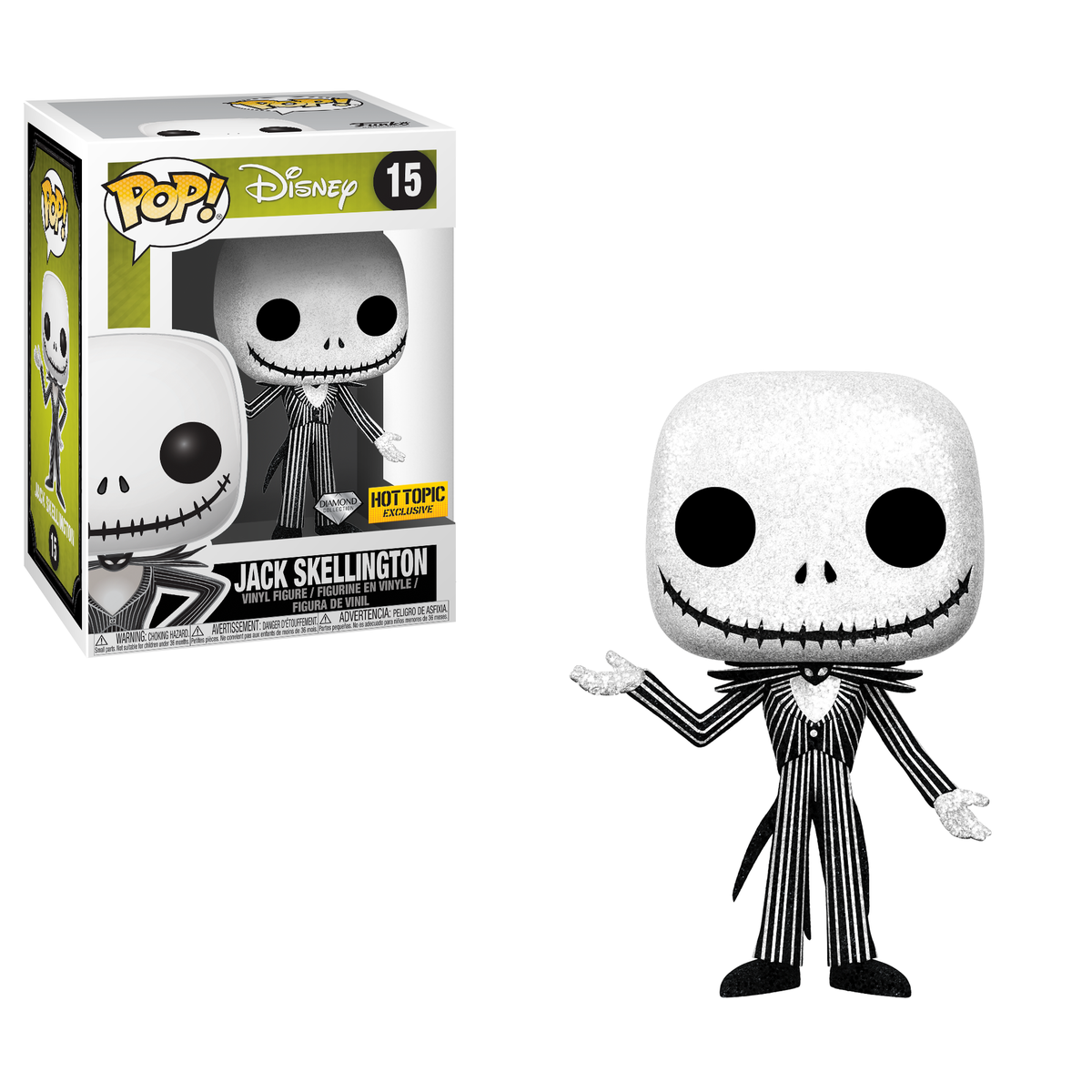 OriginalFunko's tweet image. RT &amp;amp; follow @OriginalFunko for the chance to win a @HotTopic exclusive Diamond Collection Jack Skellington Pop!