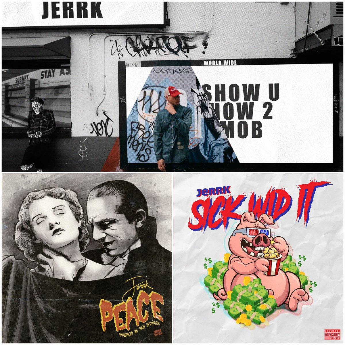 Jerrk707's tweet photo. spend 1$ or 3$... or go stream on repeat while you sleep #muchlove #JERRK #cats #weed #peace #showuhow2mob #sickwidit https://t.co/J3YRHiJ8pL