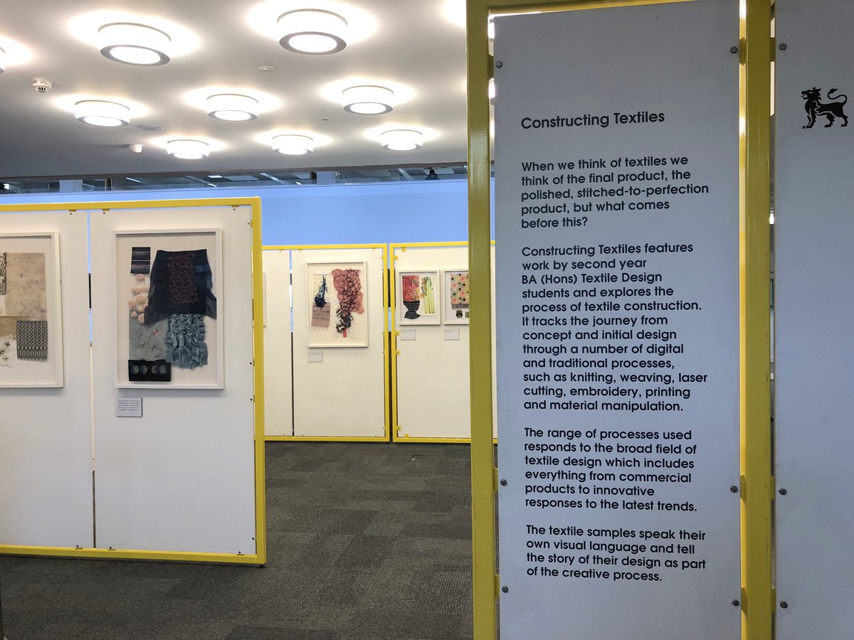 Check out our latest <a href="/textilesBCU/">Textile Design BCU</a> Exhibition on the 3rd floor of <a href="/ParksideGallery/">Parkside Gallery</a> building. "The textile samples speak their own visual language and tell the story of their design as part of the creative process"  #textiles #design #weave #knit #sew #print