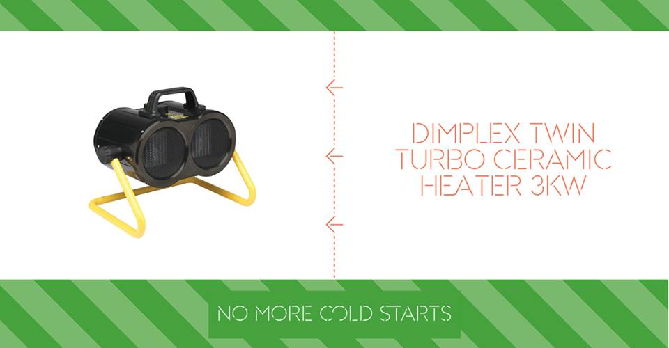 UKToolCentre's tweet photo. Keep things toasty in the workshop or garage with this Dimplex 3kW Twin Turbo Ceramic Heater - its eye-catching design, flexibility and energy-efficient running means you’ll never have to worry about those early morning starts again. £112.80: https://t.co/PahSiYV5Ys https://t.co/toZ1TZJr5K
