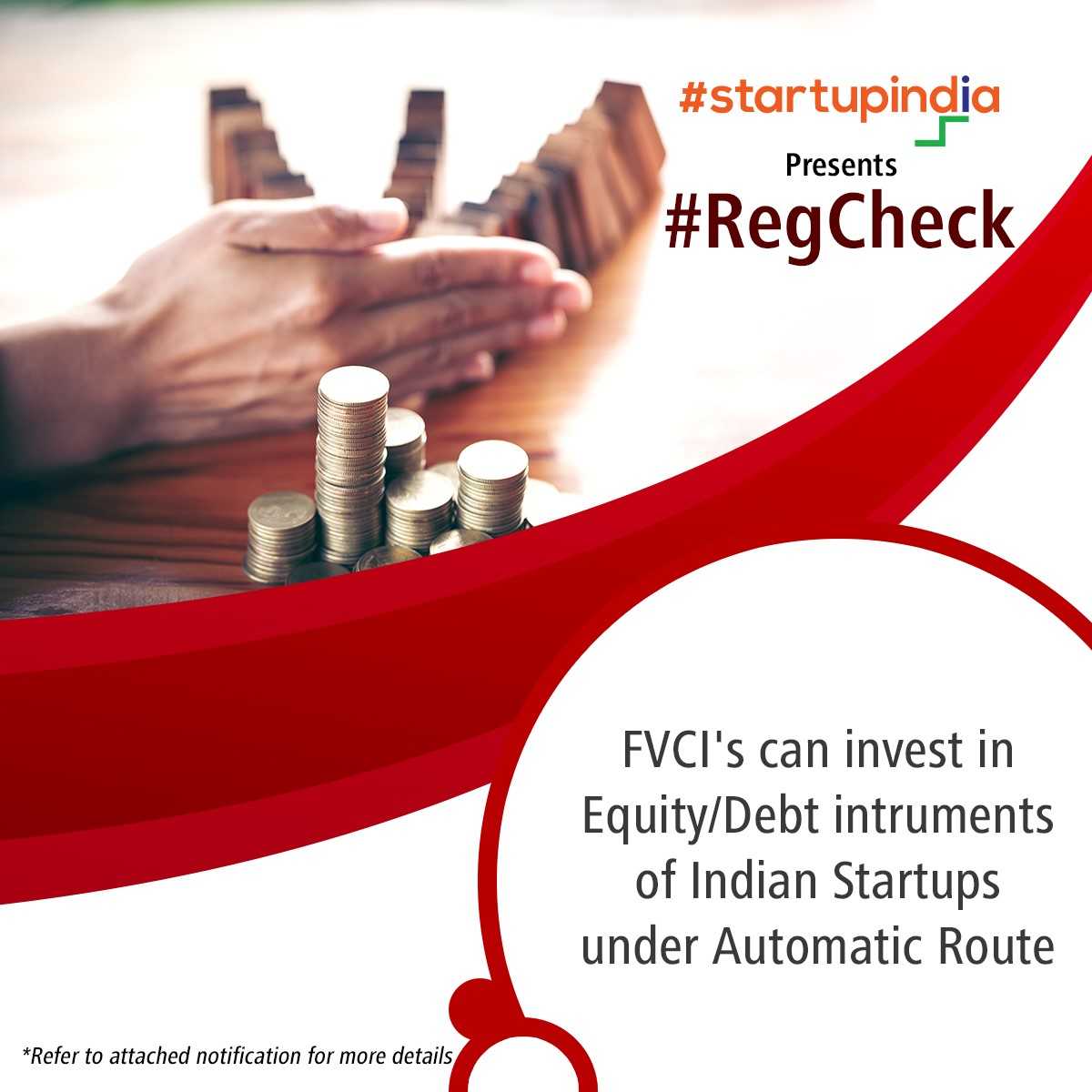 startupindia's tweet photo. Startup India is inviting recommendations for #Regulatory & #Policy changes. Send your proposal at https://t.co/fnyS5WHEPr .
Visit https://t.co/sxBNz9VAzv to know more about investment by SEBI registered FVCIs. #RegCheck https://t.co/LMzJApjxAS