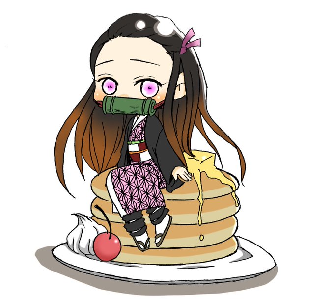 皐斗さんがTwitterに投稿した竈門禰豆子(鬼滅の刃)のイラスト。
