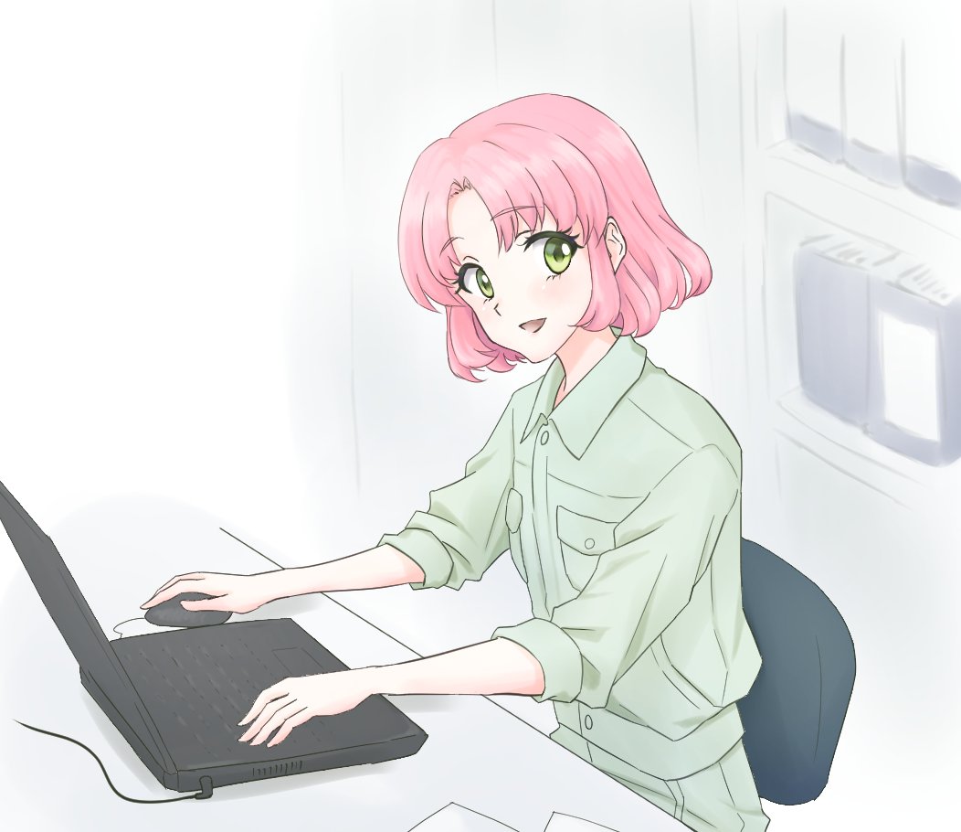 北大路さくらちゃんに作業服を着てもらいたかっただけ 井村すらのイラスト 北大路さくらちゃんに作業服を着てもらいたかっただけ 井村すらのイラスト