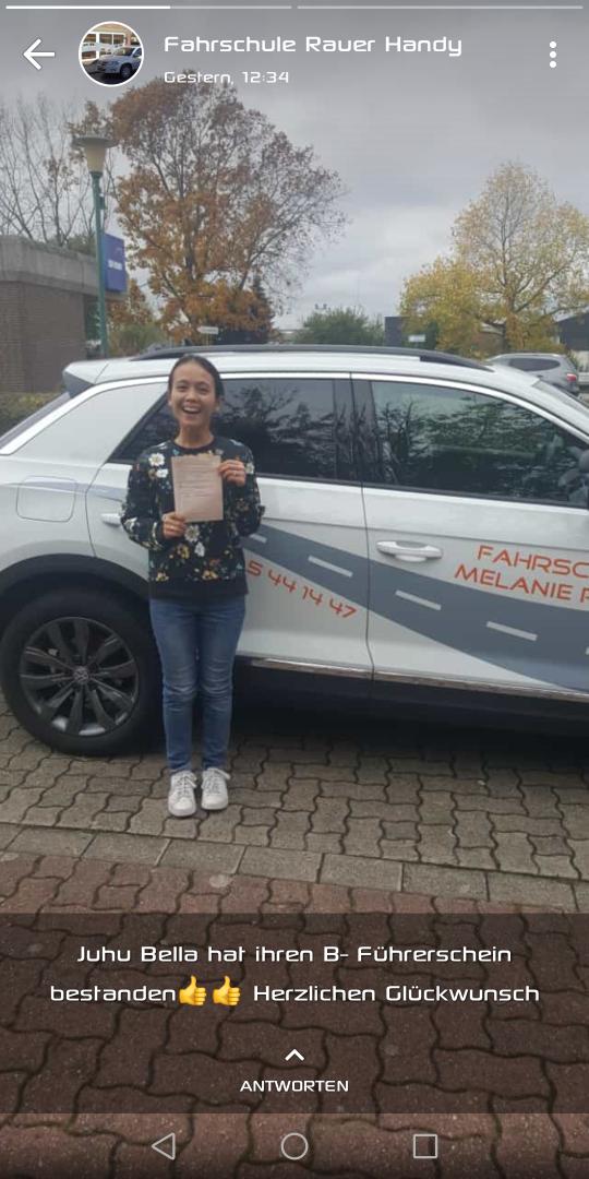 Bella hat's gerockt, herzlichen Glückwunsch!!