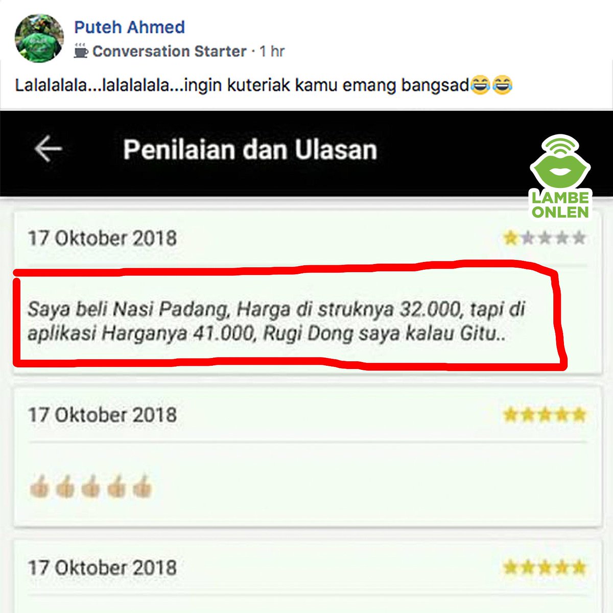 Lambe Onlen On Twitter Contoh Customer Yg Kurang Edukasi