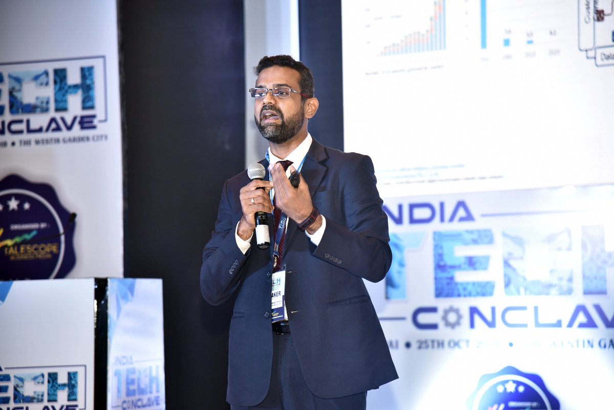 TalescopeBM's tweet photo. Session Highlights
Topic: "Transforming your organisation to leverage AI technologies"
Speaker - Mr. @poyyale
#IndiaTechConclave #Session #adoption4.0 #Technologies #Automation #FMCG #Pharma #AI https://t.co/9zfkG3Wv35