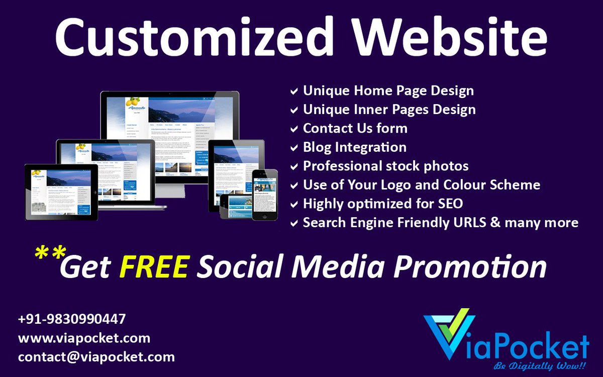 hieminddigital's tweet photo. Get best quality customized website design !!
☑️FREE social media promotion
@via_pocket : +91-9830990447 | https://t.co/vgMGd7hU7D
#customizedwebsitedesign #digitalmarketing #seo #socialmediamarketing #onlinemarketing #bestwebsitedesign #googleranking #seofriendlywebsite https://t.co/U0YmKUZt5L