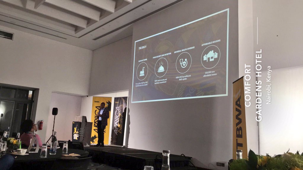 bhmng's tweet photo. The Group CEO of @RedhouseGroupKe, @Koomemwambia is introducing us to Kenya here at the #TBWAAfricaConference and the development over the past few years is inspiring!
 #AfricaNext https://t.co/KSn9403CeF