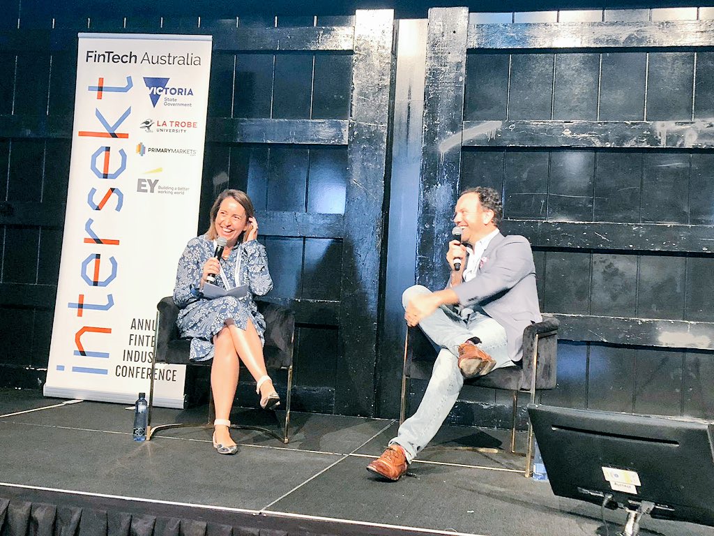 It can be really good to not have venture capital investment and keep bootstrapping until your profitable and then you’re not giving it all away - in conversation with Chris Bailey from @RentalCover and Charmaine Holmes <a href="/thefoldlegal/">The Fold Legal</a> #intersekt18 #fintechaus