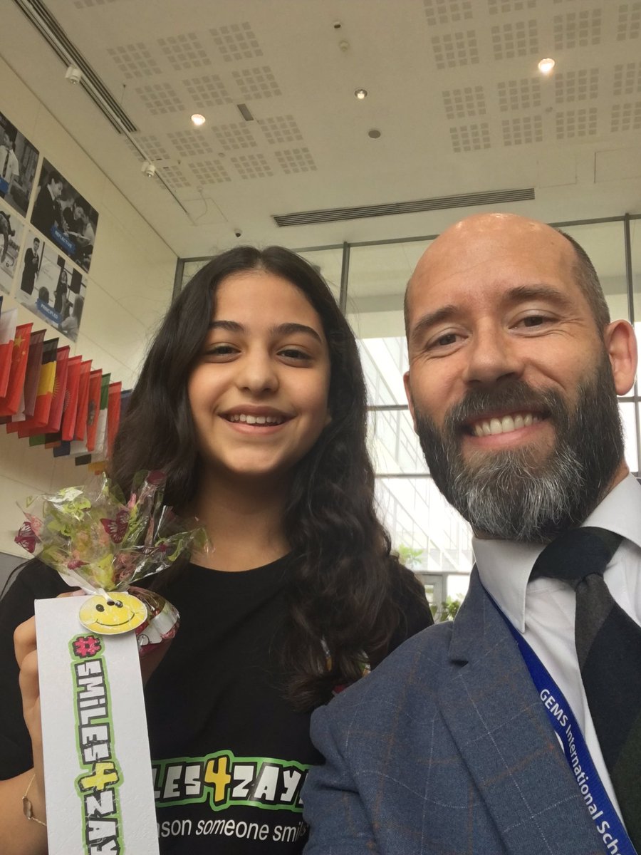 LHole81's tweet photo. So proud of this young lady and the way that she has persevered with #Smiles4Zayed Another big event today @TheDubaiMall from 3pm so watch out for her and her team. You can all support her by doing something nice, make someone smile and spread the word by adding #Smiles4Zayed https://t.co/0mvOtfNjQd