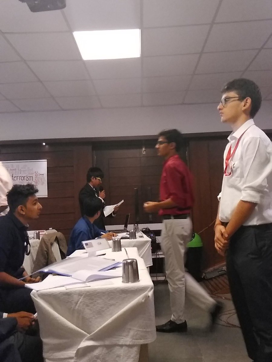 2018Bmun's tweet photo. Delegate of Afghanistan (while still reading off Wikipedia) says terrorism is a crime.
Smart don't you think?
#UNCTC
#AzadNewsAgency https://t.co/DKZIvZMFVn