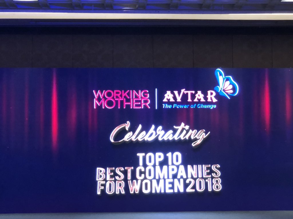 tkapil's tweet photo. Representing @ADP at working mother &amp; avatar best companies for women 2018 #DiversityIsStrength @vipulsinghoct @ADPCareers https://t.co/yQNrOpmAeL