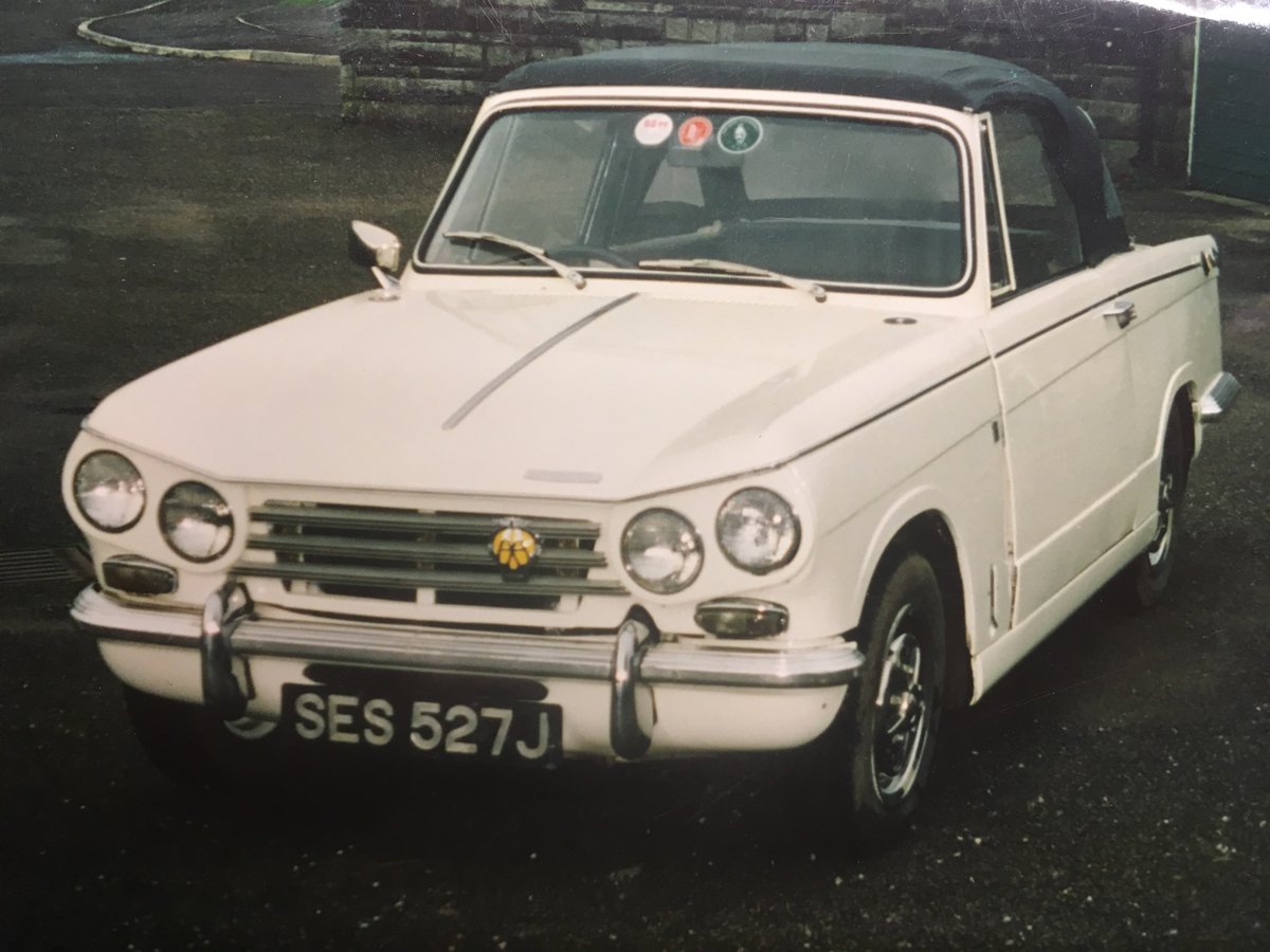 aohereng's tweet photo. Just a few of my #Triumph car history past. #Triumphtuesday @TriumphSSixClub #Herald #13/60 #Vitesse #Spitfire3 #Dolomitesprint https://t.co/GlfHve0q7H