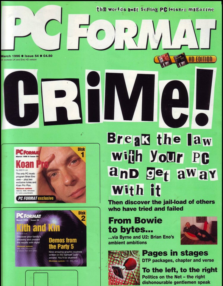 dark_shark's tweet photo. Brian Eno: Before And After Science in PC FORMAT March 1996 #interview #Koan #Headcandy https://t.co/4QhMT88ebB https://t.co/rBbbJE5WTd