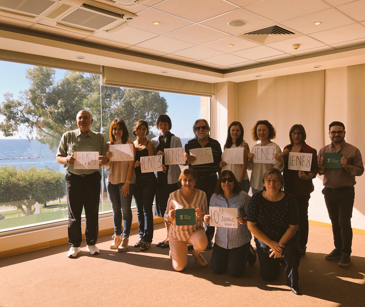 Day 2 of the project meeting and here’s a photo of the #IENE8 team in #Limassol, #Cyprus (also celebrating the 10th anniversary of the IENE programme 🎉) <a href="/RousouElena/">ELENA ROUSOU</a> <a href="/elenanch68/">Elena Nikolaidou</a> <a href="/irena_pap/">rena papadopoulos</a> <a href="/AlfPezzella/">Alfonso Pezzella</a> <a href="/AnaMariaDoru/">Ana Maria Doru</a> <a href="/vdudau1/">Victor Dudau</a> <a href="/MdM_Greece/">ΓΙΑΤΡΟΙ ΤΟΥ ΚΟΣΜΟΥ</a> <a href="/MDX_MHandSW/">School of Mental Health and Social Work</a>