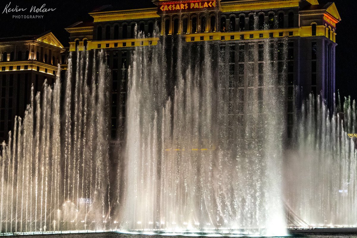 Water display @Bellagio with @CaesarsPalace in the background #vegas #USA #water @Vegas @_visitvegas @ThePhotoHour @PhotographyWx @StormHour @tourismamerica