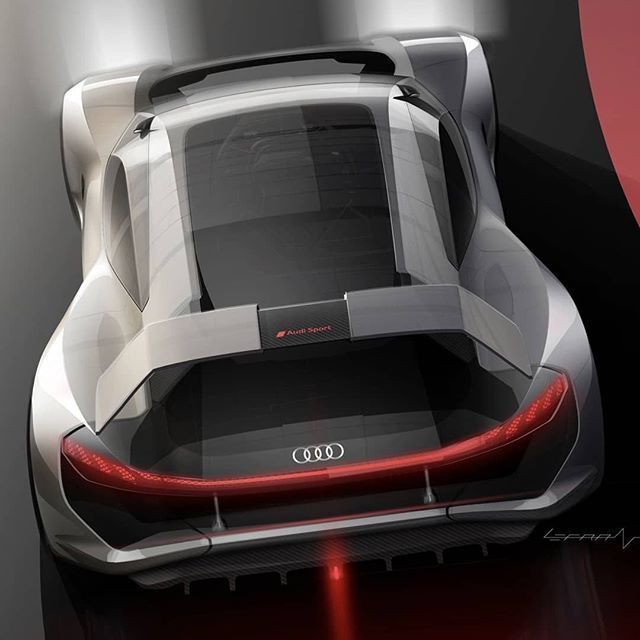 Audi Etron quattro Concept  Design Sketch on Behance