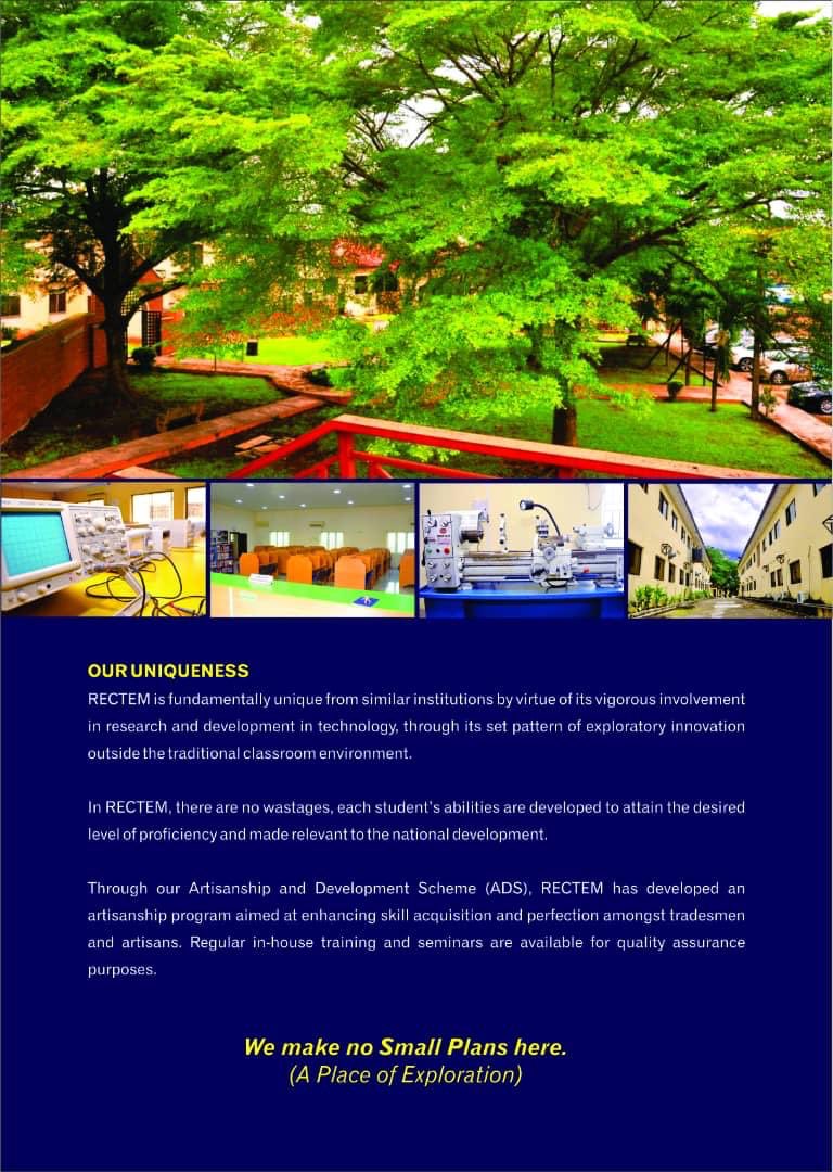 UmehWrites's tweet photo. Take a peep at the courses offered by @rectemschools  and you will definitely find a good reason to register your child/ward here. Register before November 2nd #RECTEMSchools https://t.co/Cen0fiolex