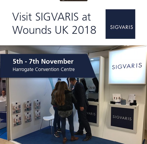 Visit SIGVARIS at the <a href="/Wounds_UK/">Wounds UK</a> Conference next week in the Harrogate Convention Centre to try the innovative COMPRE range of lower limb garments! #WoundsUK #Sigvaris #medicalcompression