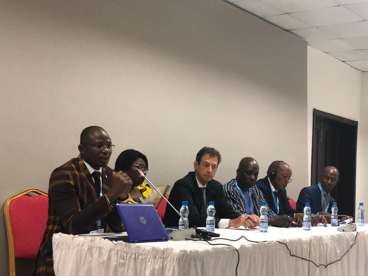 GWPSAF's tweet photo. @GwpWaf Chair Amadou Hama Maiga , ORASECOM's ES Lenka Thamae and  Judith Enaw, Secretary General of CICOS formed  part of the panel discussion on AIP/ PIDA. #AfricaWaterWeek https://t.co/lQ4k70APym