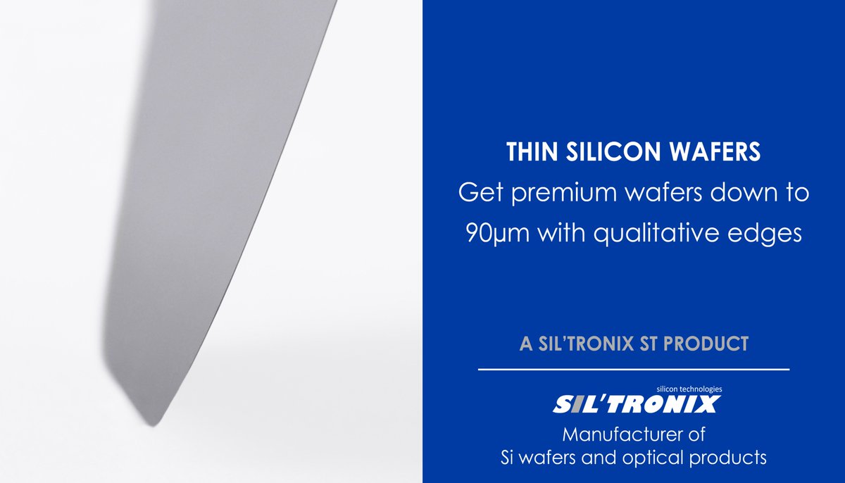 SilTronixST's tweet photo. Need customized thin wafers? Create your own wafers down to 90 µm with @SilTronixST - https://t.co/lQ3bGrTw89 #silicon #wafer #thin #nano #nanoholes #innovation #Physics #nanomaterial #material #mems #Electronic #nanotechnology #technology #laboratory #research #crystallography https://t.co/1nJv8soMxl