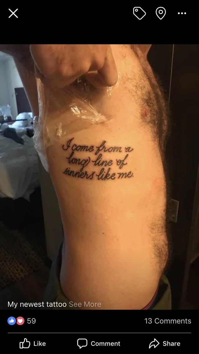 T_Melton On Twitter: "So Whenever A Song Really Speaks To Me I Get A Tattoo Now I Love A Lot Of Songs But These 2 Songs By @Ericchurch Have The Biggest Meaning