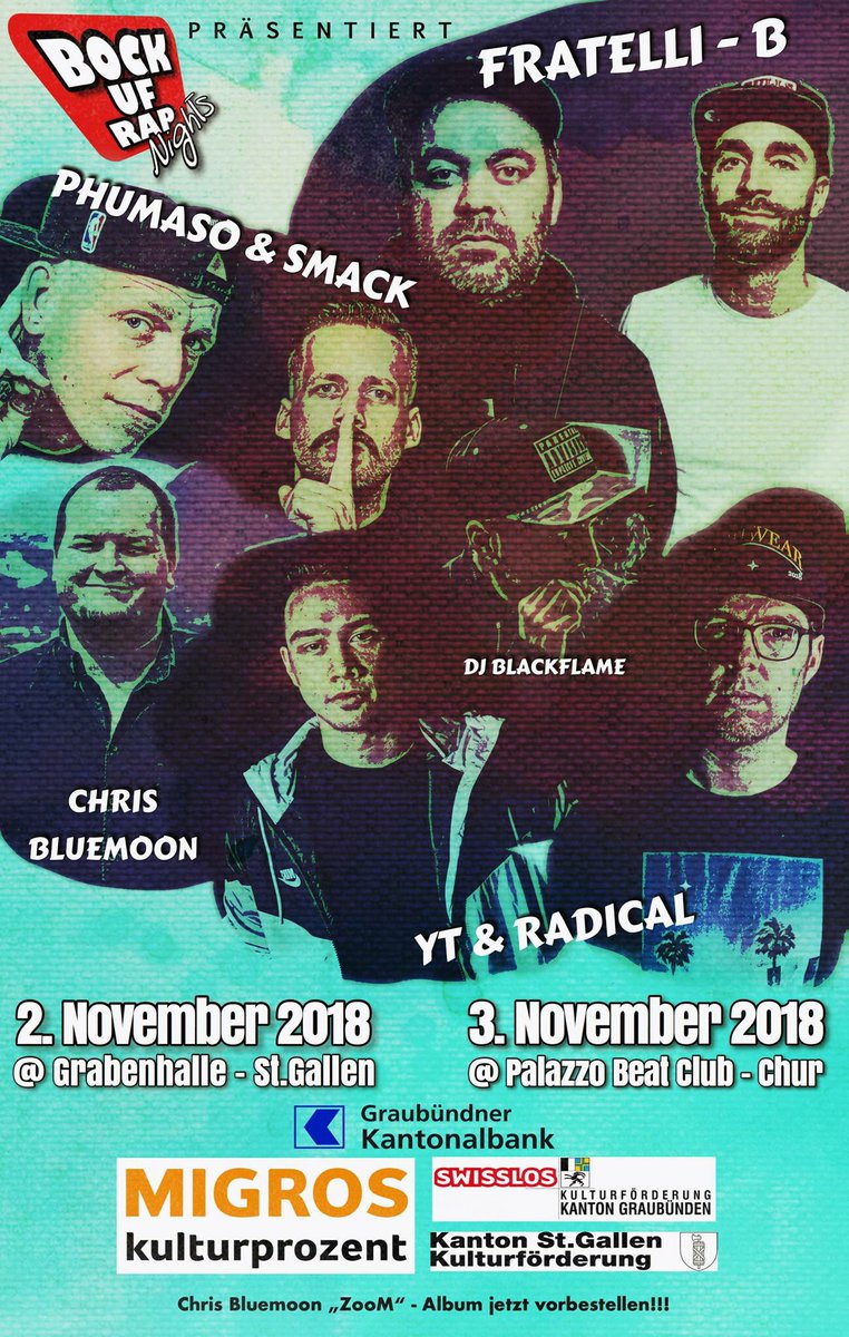 Next Weekend, 2mal live on Stage!
Mit Kollege! ❤️
St.Galle &amp; Chur!