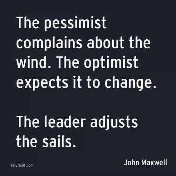 OPOuk's tweet image. #LeadershipQuote - The pessimist complains about the wind, the optimist expects it to change - The leader adjusts the sails. #LeadershipSkills #LeadershipDevelopment