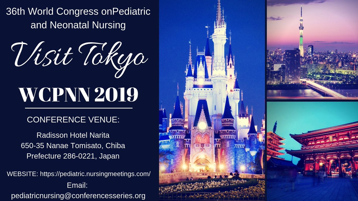 #Pediatrics #PediatricNephrology #PediatricSurgery #Urology #ChildbehaviouralDisorder #PediatricNutrition #PediatricCancer #NeonatalVaccination #Pediatriccardiology #Pediatriconcology #PediatricImmunology #Neonatologists #NeonatalNursing  #Conference  #WCPNN2019 #March 1-2, 2019