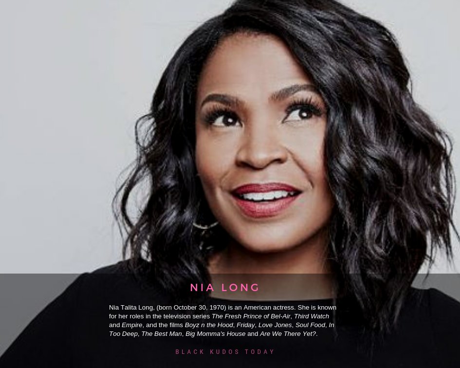Happy Birthday to Nia Long.
 