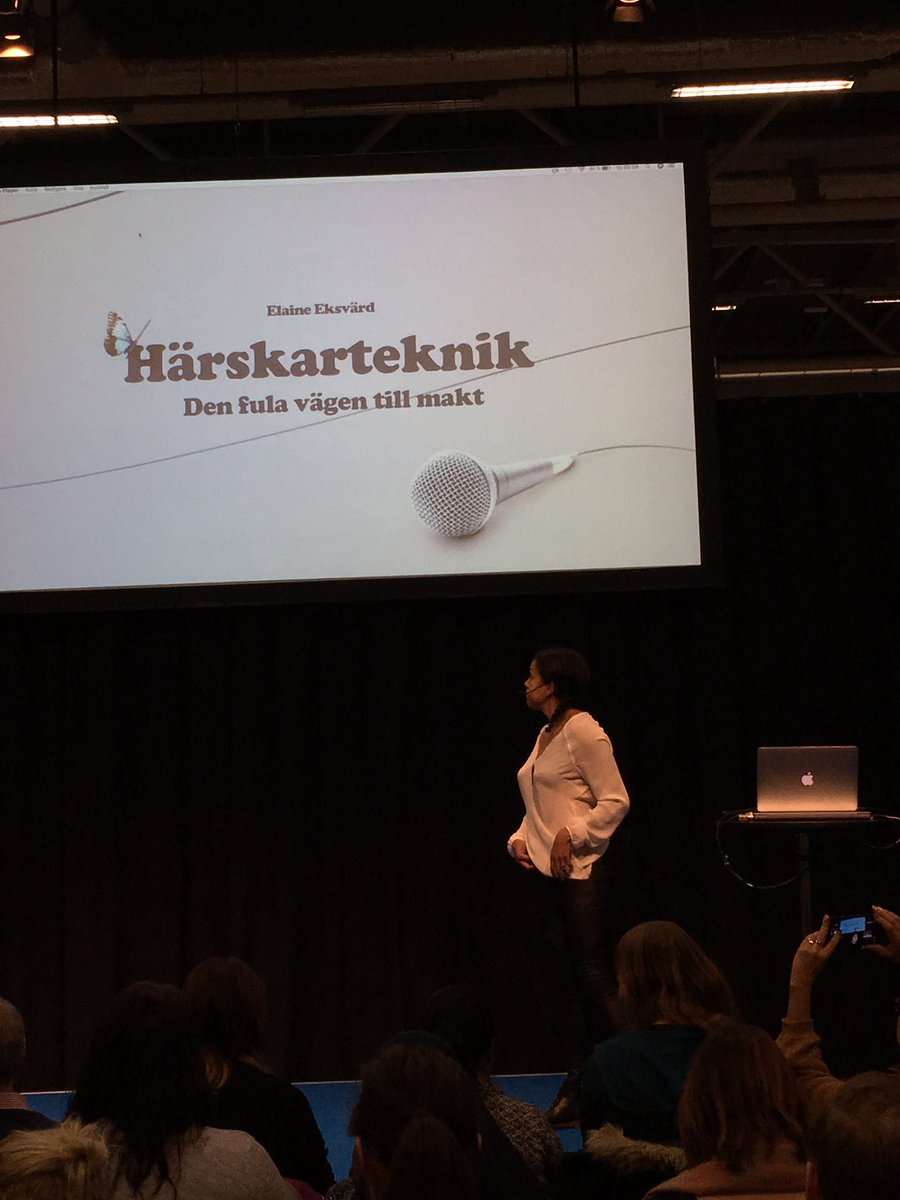 Fullsatt på @ElaineEksvard föreläsning om härskarteknik.