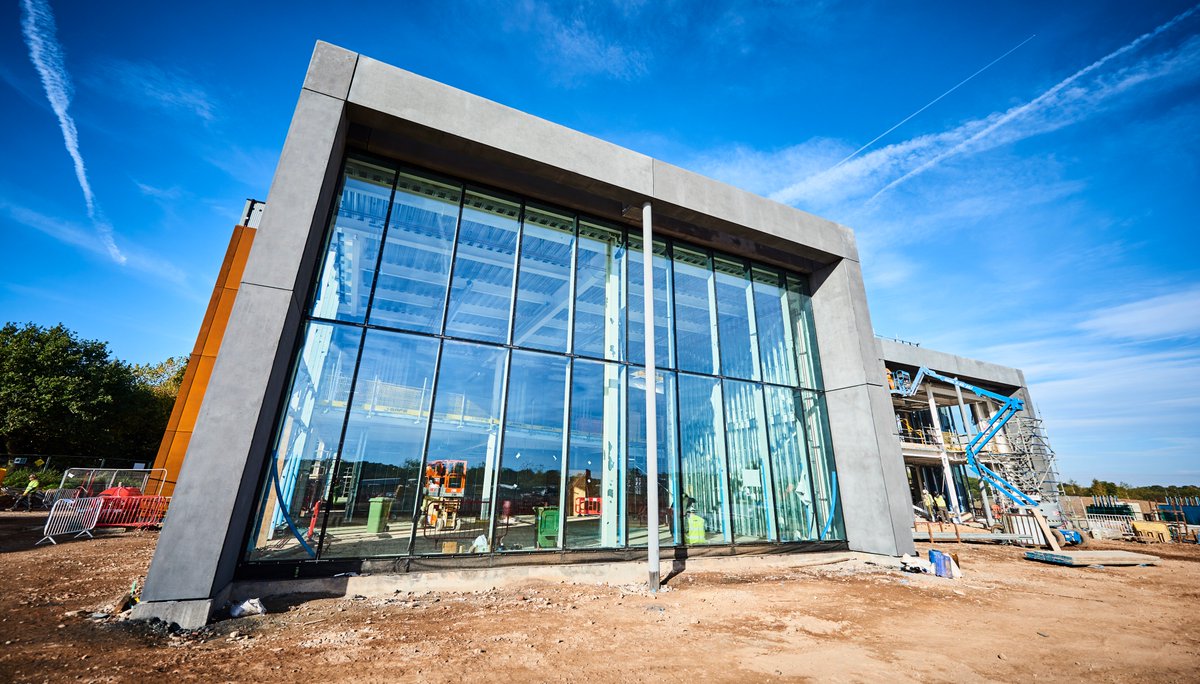 IMProps's tweet photo. Looking back to last weeks blue skies....so exciting to see the progress being made on site at the new IM Group HQ Campus in #solihull - the vision is starting to become a reality! A great team effort to create something we can all be proud of #IMDelivery #onsite #development https://t.co/O9updukim6